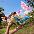 10Pcs Elastic Rubber Powered Flying Birds Kite Funny Kids Toy Gift Outdoor