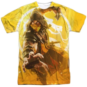 Mortal Kombat XI Scorpion Sublimation Licensed Adult T-Shirt - Picture 1 of 6