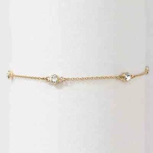 2Ct Round Cut Lab Created Diamond Women's Fancy Anklet 14K Rose Gold Plated 8"in - Picture 1 of 4