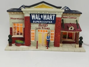 10" Walmart Supercenter Porcelana Edificio Iluminado 2007 Colección CON CAJA - Imagen 1 de 10