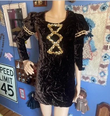 Vestido renacentista vintage años 70 Foto 1 de 3