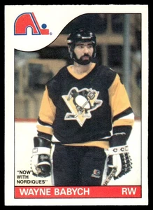 1985-86 O-Pee-Chee de colección opc Hockey Wayne Babych Quebec Nordiques #108 - Imagen 1 de 2
