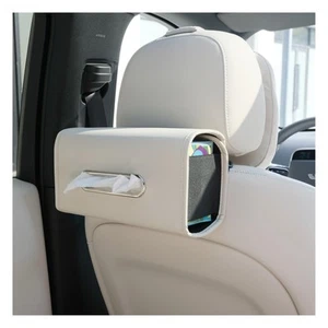 Car Tissue Holder, Premium PU Leather Tissue Box Holder for Car Seat Back, Ex... - Picture 1 of 7