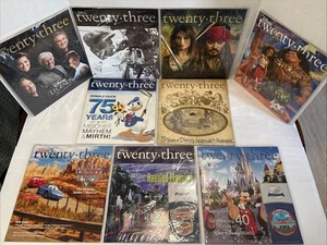 Disney D23 Twenty-three Magazine Lot of 9 Haunted Mansion Snow White Cars More - Picture 1 of 24
