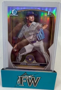 2023 Bowman Draft Chrome Jason Woodward #BDC-97 Refractor Bowman 1st RC Brewers - Picture 1 of 2