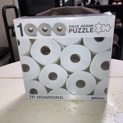 TP HOARDING 1000 Piece Jigsaw Puzzle from FUNWARES 27x19" NEW! Factory Sealed - Image 1 of 4
