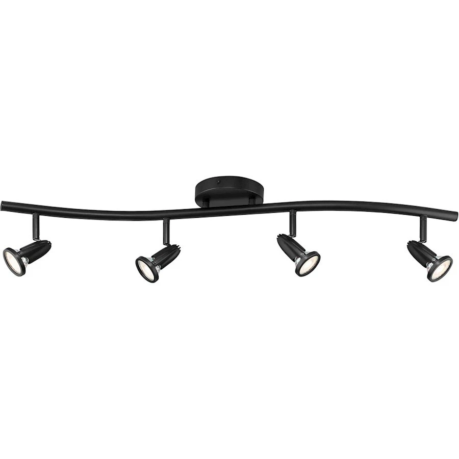 Barra de holofotes de parede/teto Access Lighting Cobra 4 luzes, preta - 52204LEDDLP-BL - Imagem 1 de 1