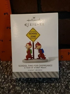 Hallmark Keepsake Ornament Disney Chip and Dale School Time for Chipmunks 2nd Sr - Picture 1 of 10