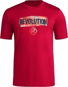 Adidas Men's New England Revolution MLS Short Sleeve T-Shirt 3XL Red - Picture 1 of 6