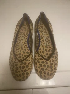 Rothys The Loafer Spotted Cheetah Print Round Toe Slip on Women's Size 7.5 - Picture 1 of 3