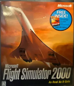 Vintage Microsoft Flight Simulator 2000 Professional Edition PC 1999 - Picture 1 of 2