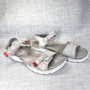 Clarks Collection Adjustable Suede Sandals Amanda Sprint Sand Womens Size 7.5M - Picture 1 of 9