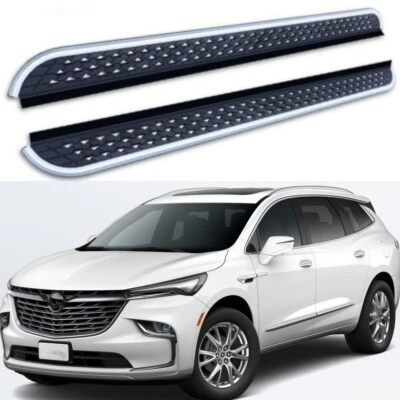 2 piezas estriberas peldaños laterales barras Nerf laterales aptas para Buick Enclave 2018-2024 Foto 1 de 4
