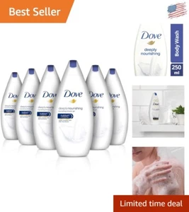 Deep Moisture Body Wash 500ml Pack of 6 - Nourishing Shower Gel for Soft Skin - Picture 1 of 10