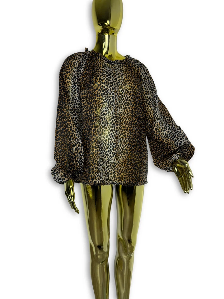 Blusa Dolce Gabbana de leopardo de gran tamaño talla 38/S Foto 1 de 4