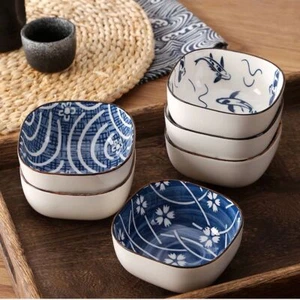Dipping Bowls, Soy Sauce Dish Ceramic, 3 OZ Small Serving Bowls for Side Dishes - Picture 1 of 17
