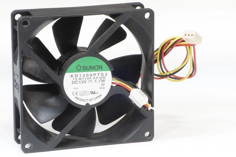 SUNON KD1209PTS2 92x92x25mm Gehäuselüfter Cooling Fan 3-Pin DC-12V 1.7W 2400 RPM - Bild 1 von 1