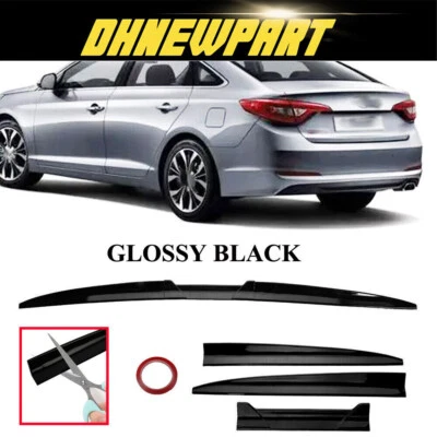 Black Rear Roof Trunk Spoiler Lip Tail Wing PU For Hyundai Elantra  2000-2022 - Image 1 of 4
