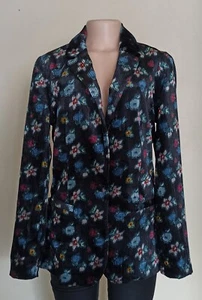 Ett:twa Anthropologie Damen Samt geblümt Blazer Jacke US 10 UK 14 - Bild 1 von 10