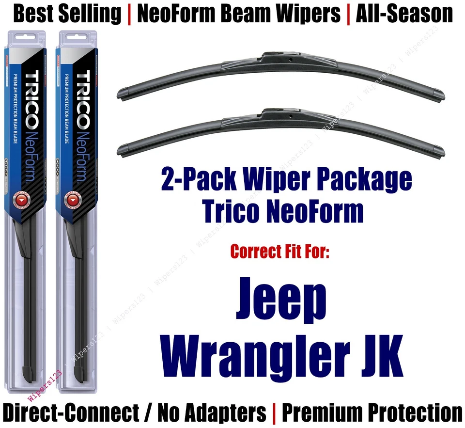 Paquete de 2 limpiaparabrisas NeoForm súper premium para Jeep Wrangler JK 2018 - 16140x2 Foto 1 de 1