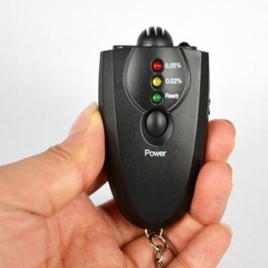 Red Light LED Flashlight Alcohol Breath Tester Breathalyzer Portable Keychain 