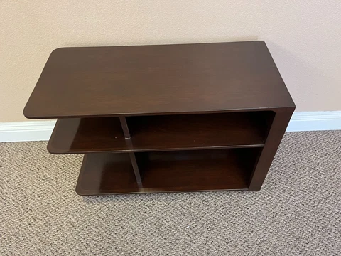 INTERNATIONAL MODERN CANTILEVERED END TABLE IN SOLID MAHOGANY BY GILBERT ROHDE Cover
