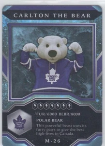 2021/22 MVP..CARLTON THE BEAR..MASCOT INSERT..# M-26..MAPLE LEAFS..COMBINED SHIP - Picture 1 of 1