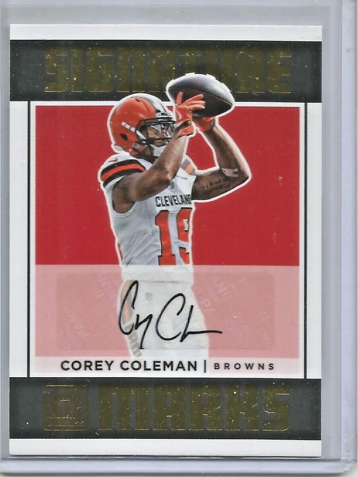 Corey Coleman 2018 Panini Donruss Signature Marks Autograph - Image 1 of 1