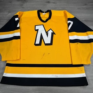 Vintage gelbes CCM Maska Hockey Trikot Größe L USA - Bild 1 von 11