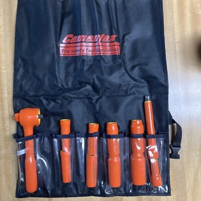 Cementex Insulated 3/8 Drive Deep Well Socket Set w/ 3 & 6" Extensions - Image 1 of 3