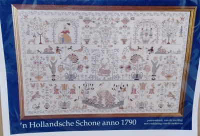 1790 Dutch Beauty Permin of Copenhagen Cross Stitch Pattern Sampler New Unopened - Image 1 of 3