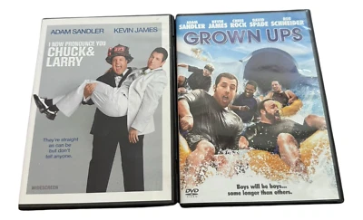 Adam Sandler Chuck And Larry Grown Ups Movie DVD Comedy Lot of 2 PG13 Foto 1 de 4