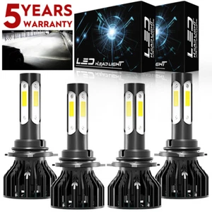 For Jeep Grand Cherokee 1999-2004 LED Headlight Kit High Low Beam Bulbs White K9 - Imagen 1 de 10