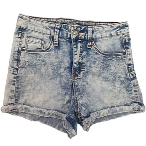No Boundaries Girls Size 7 Shorts, Fringe Bottom Button/Zip Hi Rise Pockets Spot - Picture 1 of 11