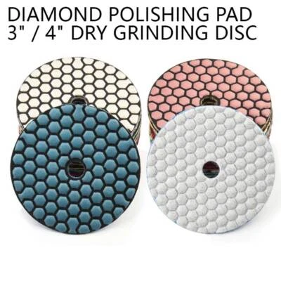 Polishing Pad 3" / 4" Dry Grinding Disc For Granite Marble Stone Glass Diamond - Image 1 of 4