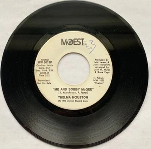 THELMA HOUSTON-MoWEST-MW 5013F-ME AND BOBBY MCGEE-7"-MONO STEREO PROMO 1972 VG+ - Picture 1 of 4