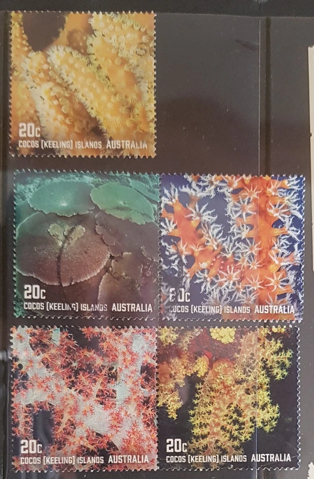 Australia 2025 Islas Cocos (Keeling) Arrecifes de Coral 5 20c Sellos Parejas de Se-Inquilinos Foto 1 de 1