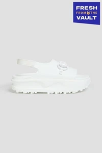 RRP€620 GUCCI Rubber Slingback Sandals US11 UK8 EU41 Horsebit Made in Italy - Picture 1 of 10