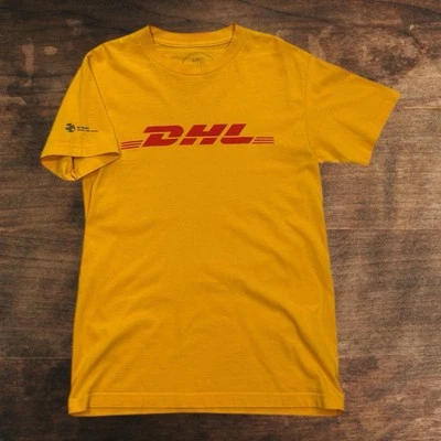 Rara maglietta grafica DHL x Anti Social Social Club uomo piccola streetwear - Immagine 1 di 4