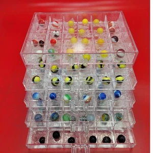 Lote De Colección De 120 Canicas De Vidrio Coleccionables Surtidas Mezcladas De WV - Imagen 1 de 10