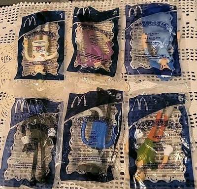 VTG McDonald's 2002 Pinocchio Happy Meal Toys  Complete Set of 6  NEW OLD STOCK  - Image 1 of 4