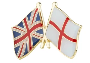 ENGLAND / ST GEORGE / UNION JACK Flag Lapel Pin Badge - Picture 1 of 3