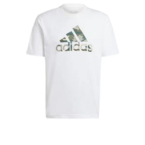 Adidas Camo Badge of Sport Grafik T-Shirt Herren XXL Weiß/Camo Grün Brandneu - Bild 1 von 7