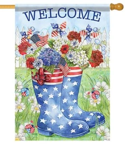 Botas de lluvia patrióticas casa bandera - Imagen 1 de 1