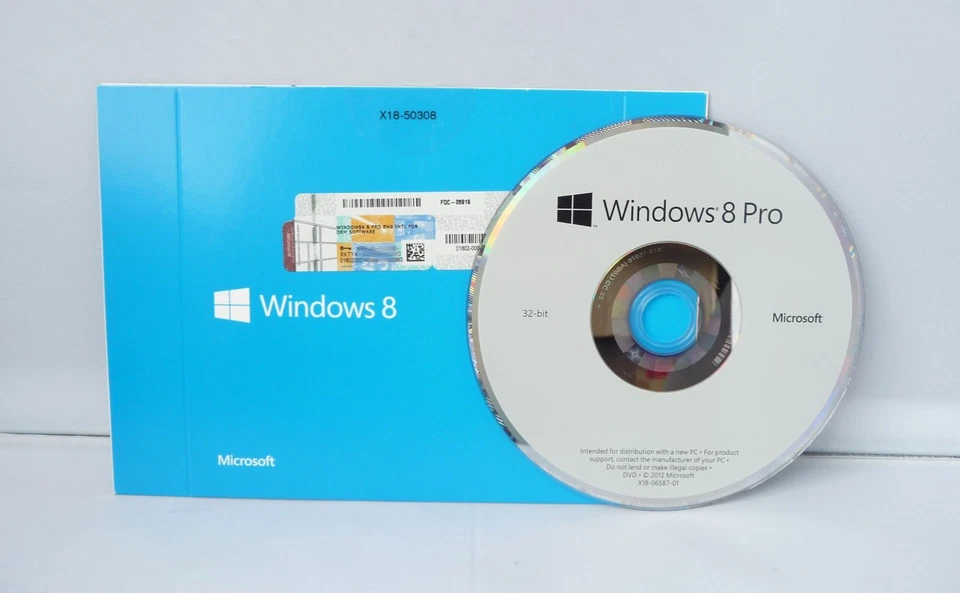 Microsoft Windows 8 Professional - englisch - 32Bit - SB/OEM mit DVD - Pro - Bild 1 von 1