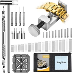 Watch Link Removal Kit: Professional Watch Strap Repair Pin Adjustment w/ 108Pcs - Picture 1 of 6