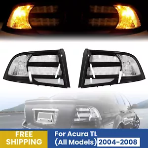 Rear Tail Light For 2004-2008 Acura TL Black Housing Clear Lens Halogen LH RH - Picture 1 of 24