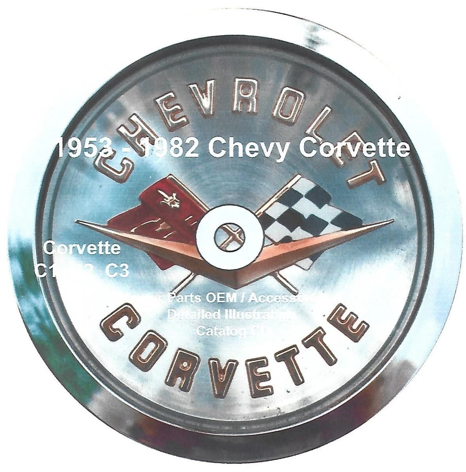 Corvette C1 ~ 1959 Chevy Master Parts Accesorios Ilustración Catálogo CD Foto 1 de 4