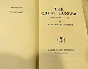 The Great Hunger- Ireland 1845-1849 - Cecil Woodham-Smith 1962 Hard Cover Book - Foto 1 di 10
