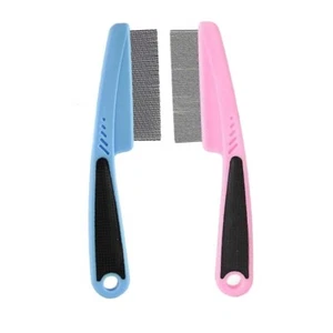 Pet Dog Cat Fine Flea Comb Lice Tear Stain Remover Fine Tooth Grooming Tool - Picture 1 of 9